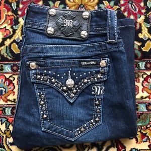 MISS ME Studded Flare Jeans